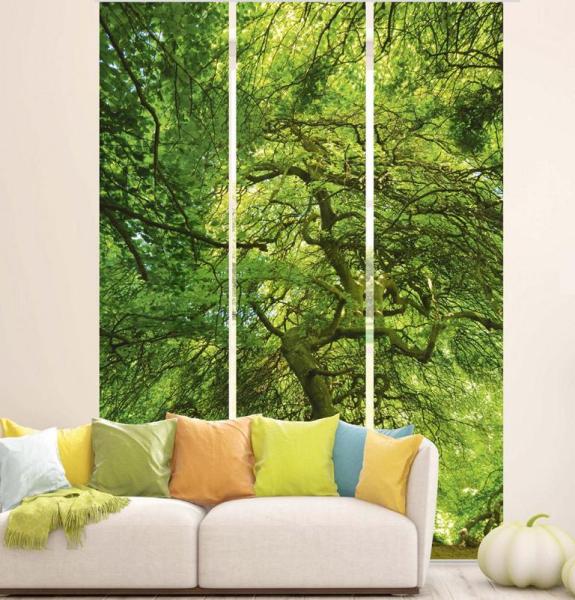 Flächenvorhang Mystic Moment   3er Set, Schiebegardine, Schiebegardinen, blickdicht, Flächenvorhang blickdicht, Schiebevorhang,